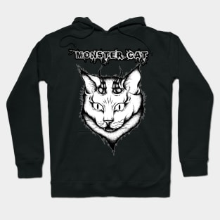 Monster cat grey Hoodie